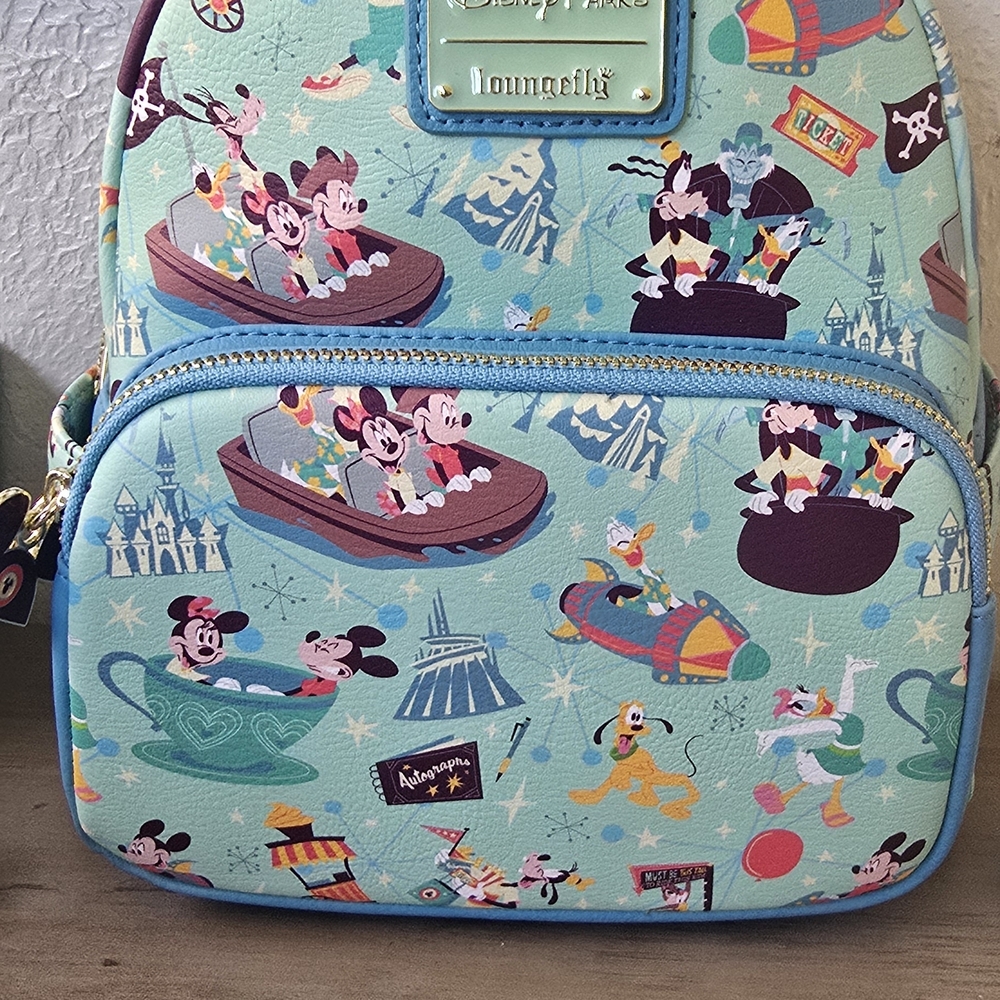 Disney Parks Loungefly Kids Backpack - Blue